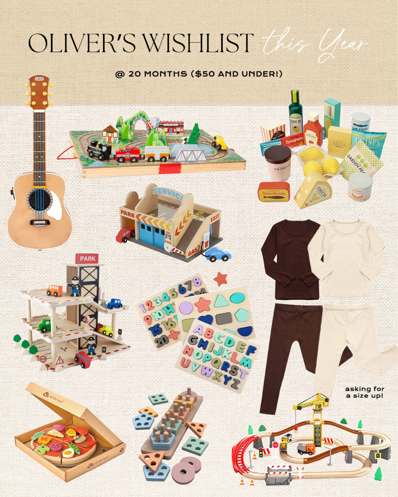 Oliver’s wishlist this year @ 20 months old and all under $50! 🤎🤎 perfect for growing into, too! 

Toddler gift guide, toddler wishlist, toddler boy, toddler boy gift ideas, toddler boy gifts 

#LTKHoliday #LTKGiftGuide #LTKkids