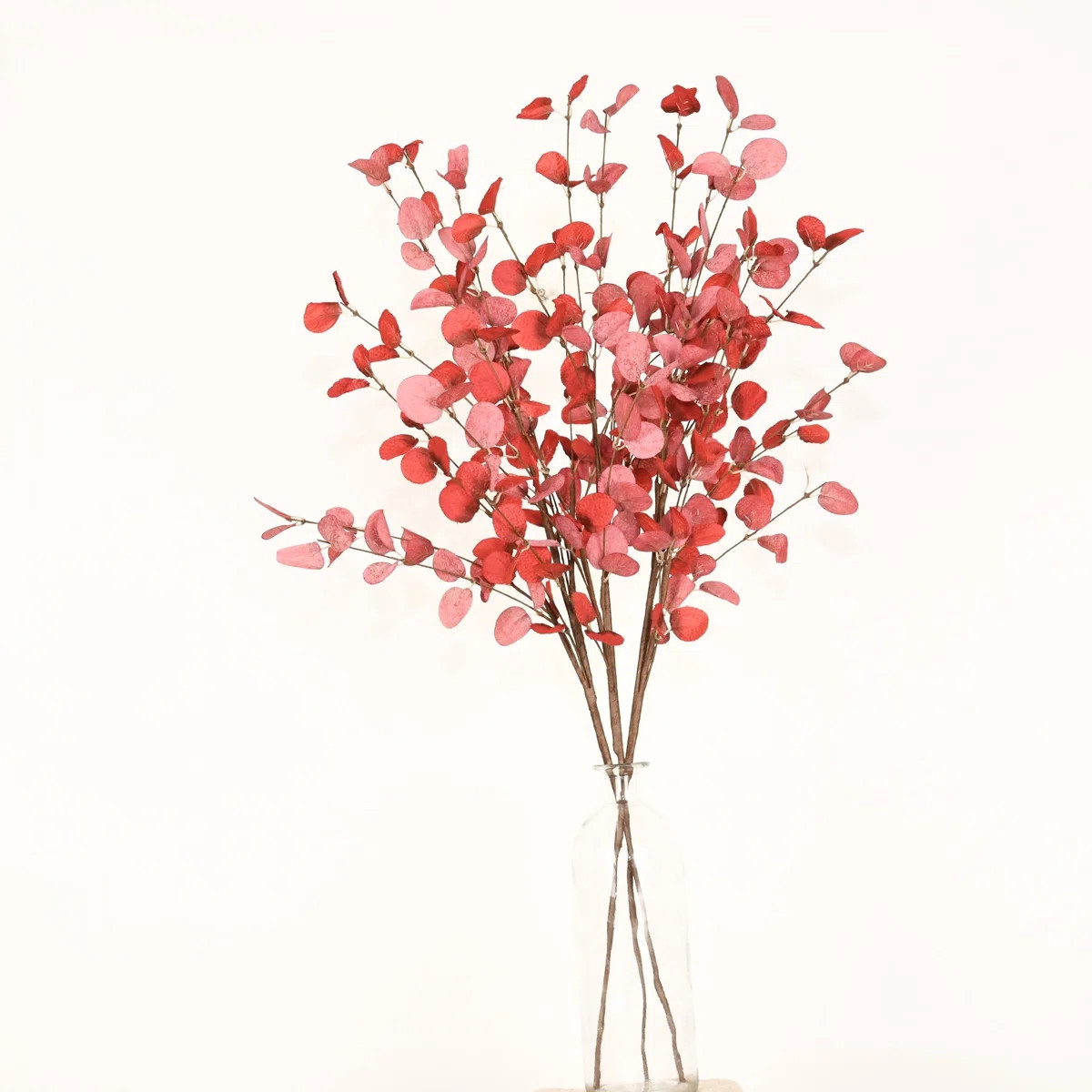 Artificial Farmhouse Floral Arrangement, Fall Eucalyptus Foliage Sprays With Long Stems For Vase ... | Wayfair North America