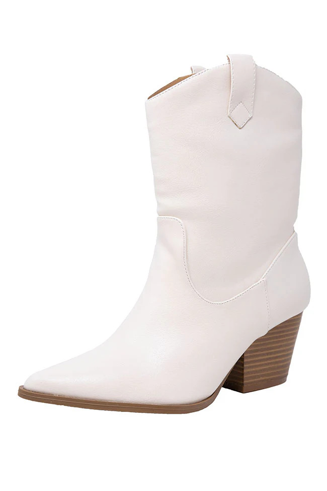 Juniper Stone Western Style Boots | Pink Lily