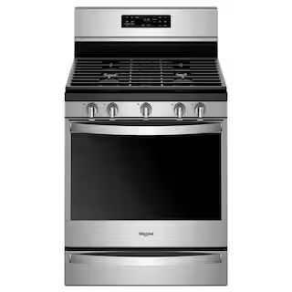Whirlpool 5.8 cu. ft. Gas Freestanding Range in Fingerprint Resistant Stainless Steel with FROZEN... | The Home Depot