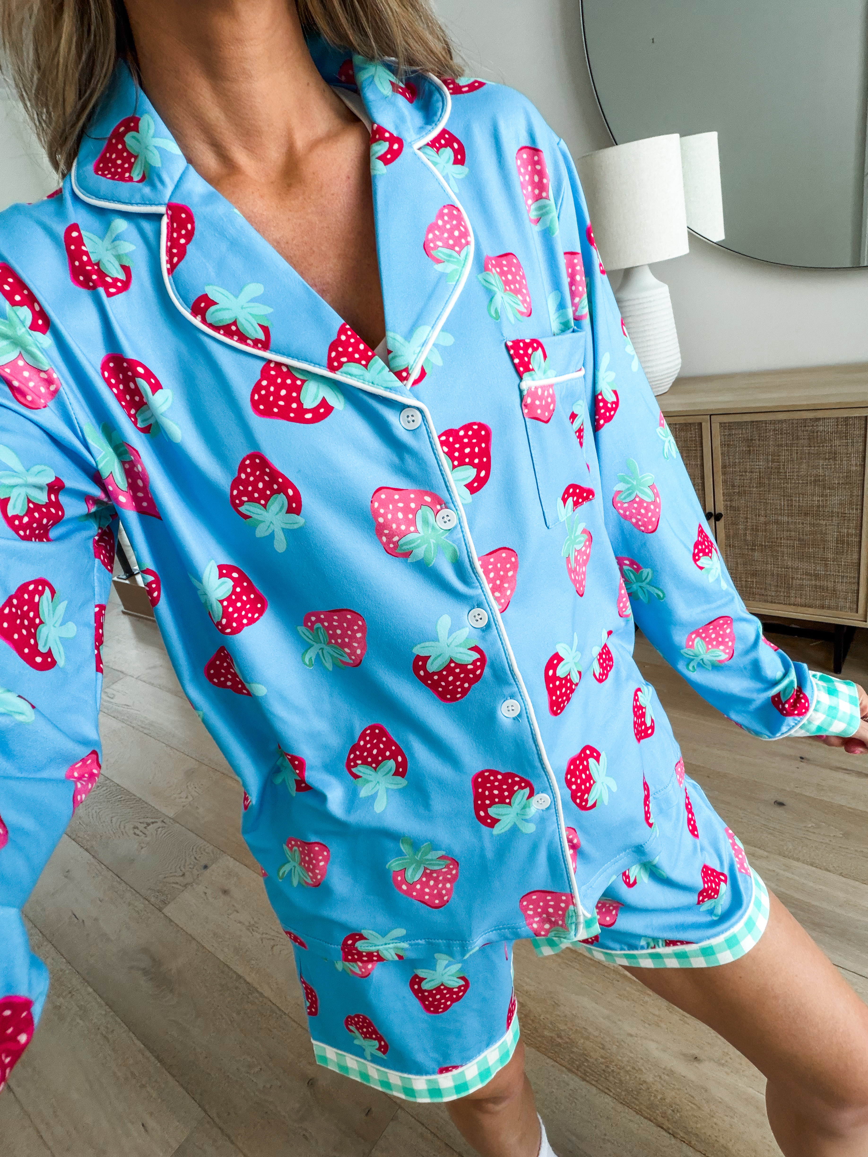 slightly obsessed with everything fruit for Spring and Summer. These new pjs are so soft and fun ! use code TORI #pajamas 

 