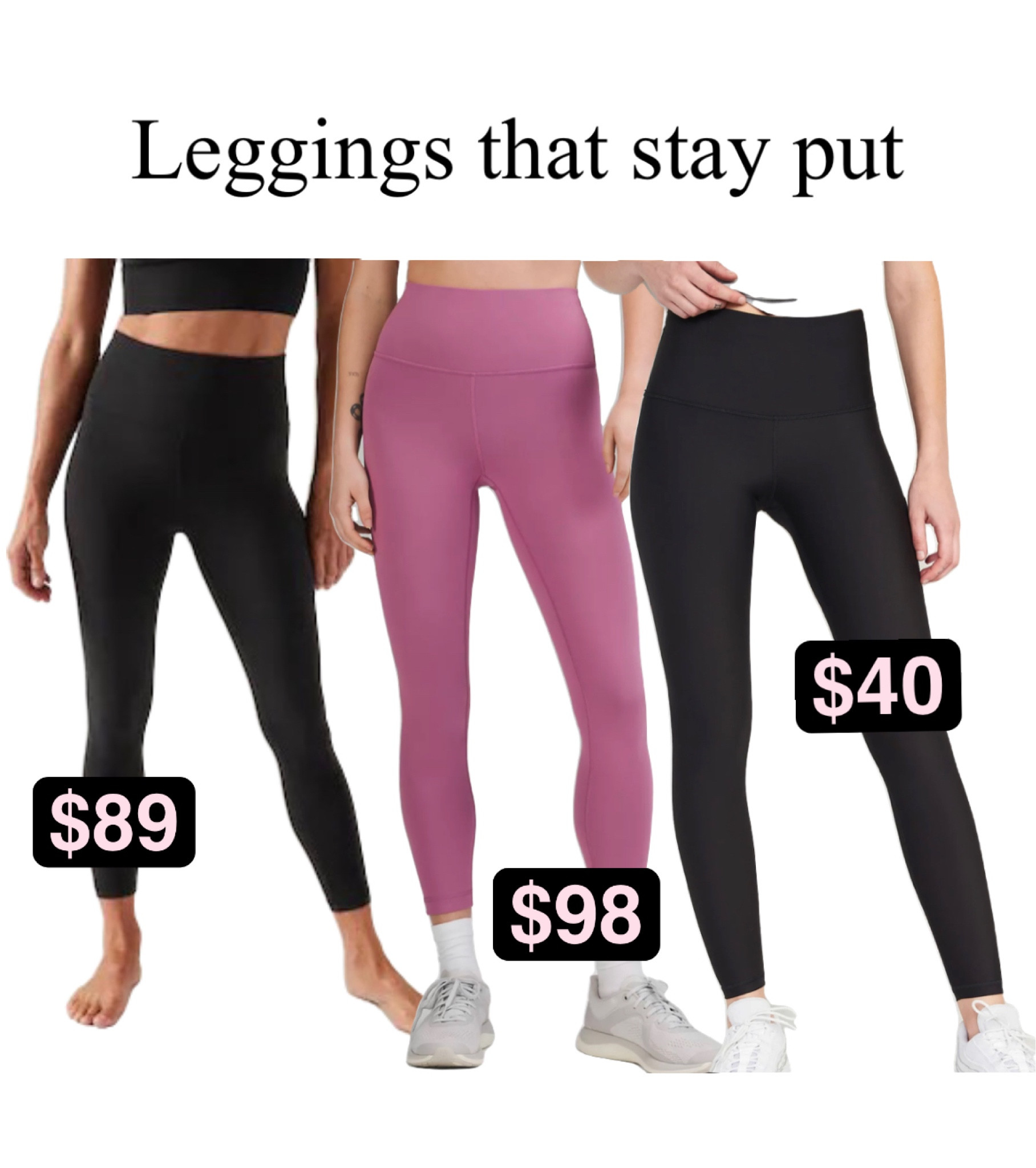 The best leggings that won’t leave you pulling them up every 2 seconds during your workouts.
Midsize leggings
Curvy leggings
Best leggings
Save vs splurge leggings
Old navy leggings
Lululemon Wunder train
Athleta elation 

#LTKcurves #LTKfit #LTKunder100