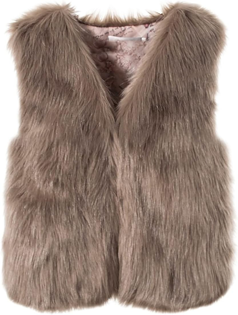 COTECRAM 2025 Fashion Women Faux Fur Vest Short Sleeveless Jacket Winter Warm Coats Outwear Comfy... | Amazon (US)