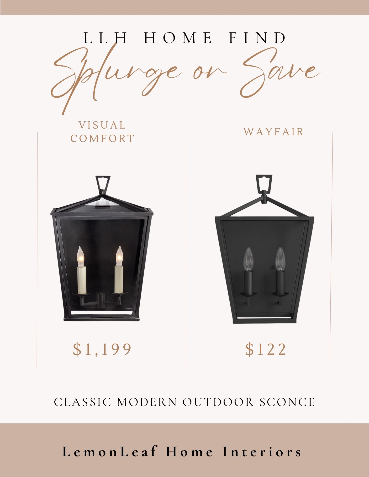 Love the updated lines on this outdoor wall sconce. Found an affordable outdoor lighting alternative to the designer brand. 


#LTKHome #LTKSaleAlert #LTKFindsUnder100