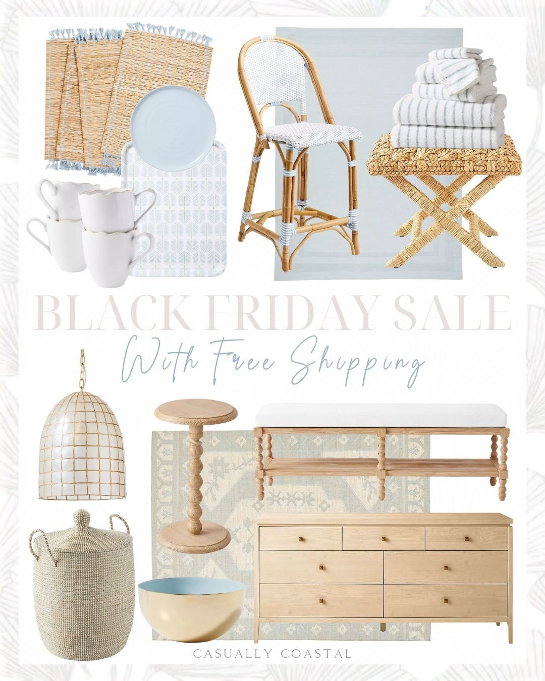 Serena & Lily is having a huge sitewide sale for Black Friday/Cyber Monday, with up to 40% off. Includes free shipping on everything!
-
Home Sale, Coastal home decor, coastal rugs, Serena & lily rugs, neutral rugs, blue rugs, living room rugs, dining room rugs, bedroom rugs, coastal bench, bedroom bench, bedroom furniture on sale, coastal side table, natural wood dresser, 6-drawer dresser, primary bedroom decor, coastal basket, laundry baskets, woven baskets, coastal dresser, coastal stool, coastal chair, coastal placemats, tea table, Cornwall bench, bench of end of bed, entryway bench, sunbleached pine dresser, dining chair, X-base stool, woven stools, kitchen stools, counter stools, riviera stools, stripde bath towels, turkish cotton bath towels, woven placemats, Serena & lily dinnerware, scalloped mugs, mug sets, coastal dinner plates, 3x5 rug, 6x9 rug, 8x10 rug, 9x12 rug, 11x14 rug, patterned tray, coastal serving tray, kitchen bowls, La Jolla basket, cyber monday sale, black friday sale, hostess gifts, gifts for her, kitchen pendant lights, capiz pendant lights, coastal pendant lights

#LTKCyberWeek #LTKHome #LTKSaleAlert