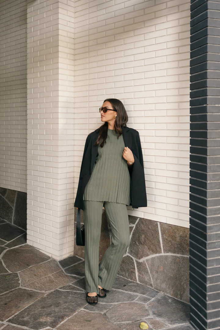 Silvie Knitted Set - Olive | Petal & Pup (AU)