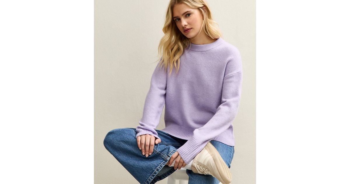 Lilac Crew Neck Jumper | New Look | New Look (UK)