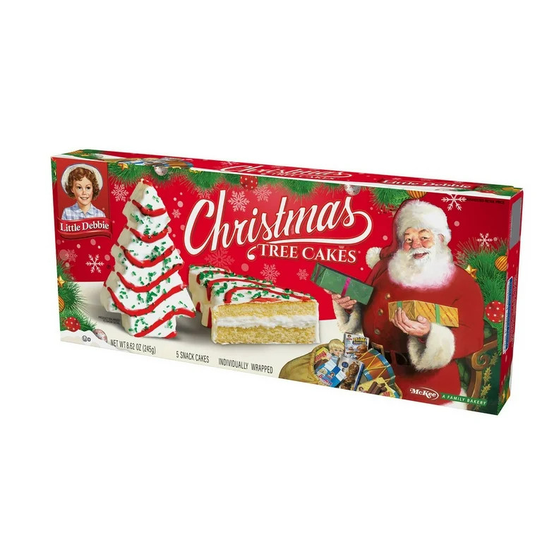 Little Debbie Vanilla Christmas Tree Cakes, 8.52 oz, 5 Count | Walmart (US)