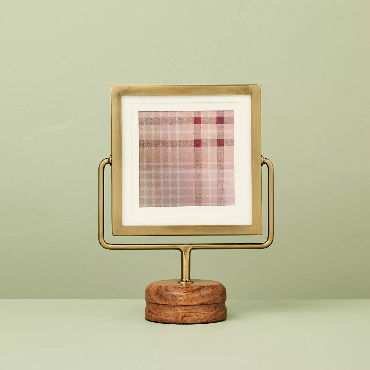 Brass Frame on Wood Pedestal - Hearth & Hand™ with Magnolia | Target