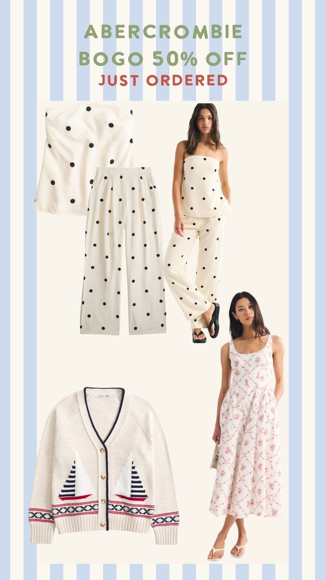 Just ordered from the A&F BOGO 50% off sale! The sailboat cardigan is going to be perfect for my trip to Nantucket this summer!  

 #LTKootd #LTKOver40 #LTKSaleAlert