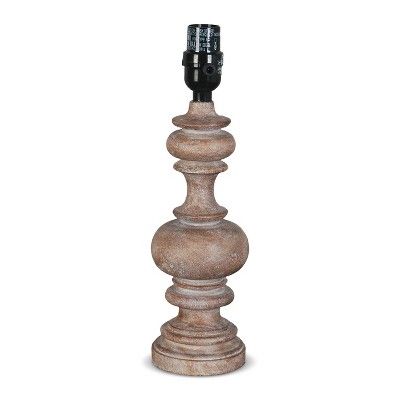 Turned Column Wood Small Lamp Base Brown - Threshold™ | Target