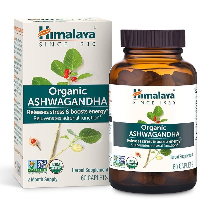 Himalaya Organic Ashwagandha, 60 Day Supply, Herbal Supplement for Stress Relief, Energy, Occasio... | Amazon (US)