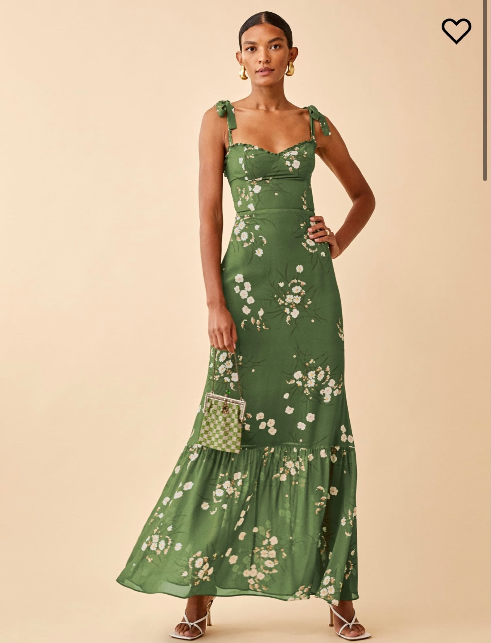 Green floral wedding guest or bridesmaid dress perfect for summer 🤍🤍🤍 #reformation #weddingguest #bridesmaiddress

#LTKSeasonal #LTKwedding