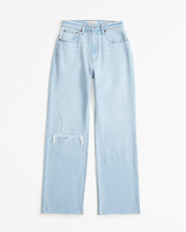 Women's Curve Love High Rise 90s Relaxed Jean | Women's Clearance | Abercrombie.com | Abercrombie & Fitch (US)