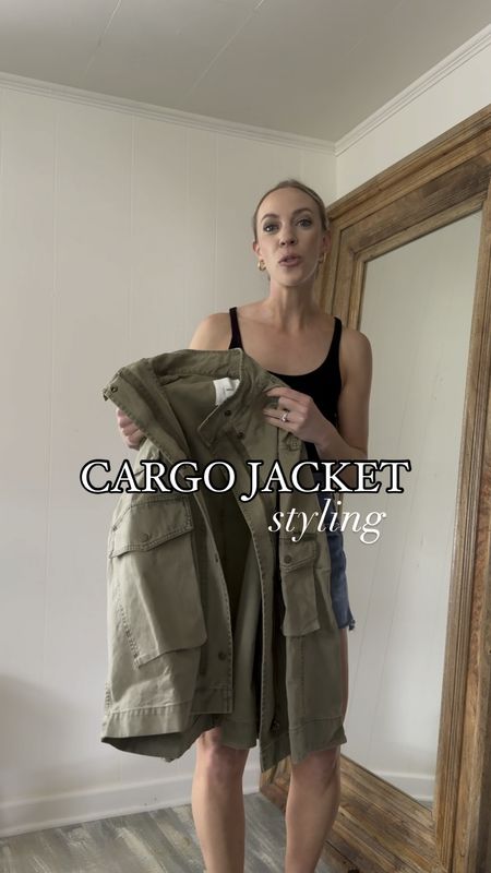 Cargo jacket outfits, utility jacket, summer to fall outfit ideas 

#LTKFindsUnder100 #LTKStyleTip #LTKVideo