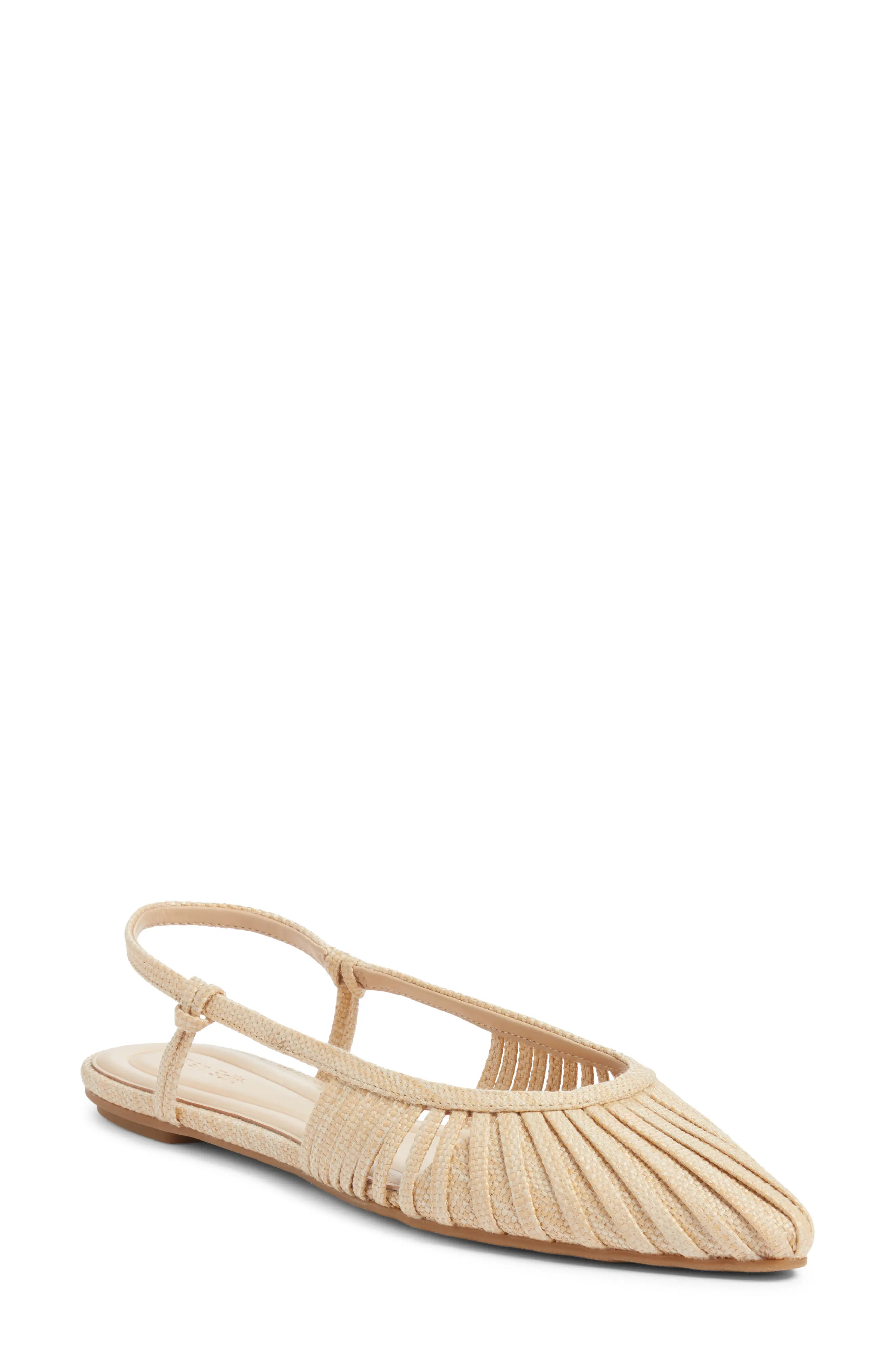 Kaira Woven Slingback Flat (Women) | Nordstrom | Nordstrom
