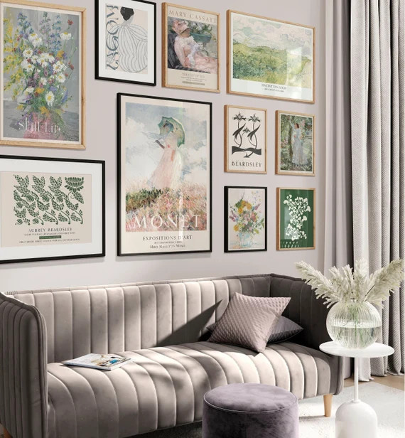 Gallery Set of 10 Monet Van Gogh Beardsley Painting  Garden - Etsy | Etsy (US)