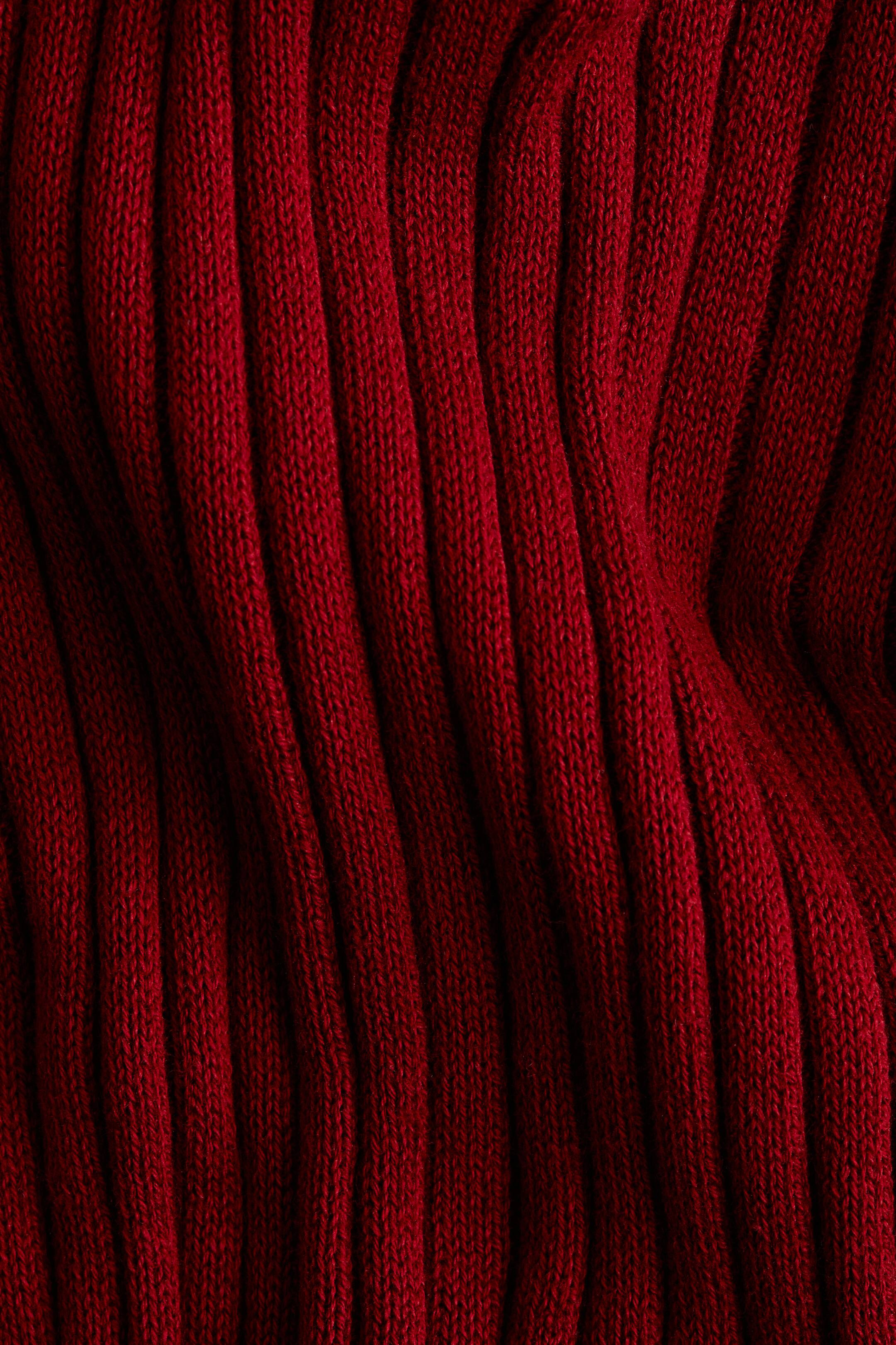 3-piece cotton set - Dark red/White - Kids | H&M GB | H&M (UK, MY, IN, SG, PH, TW, HK)