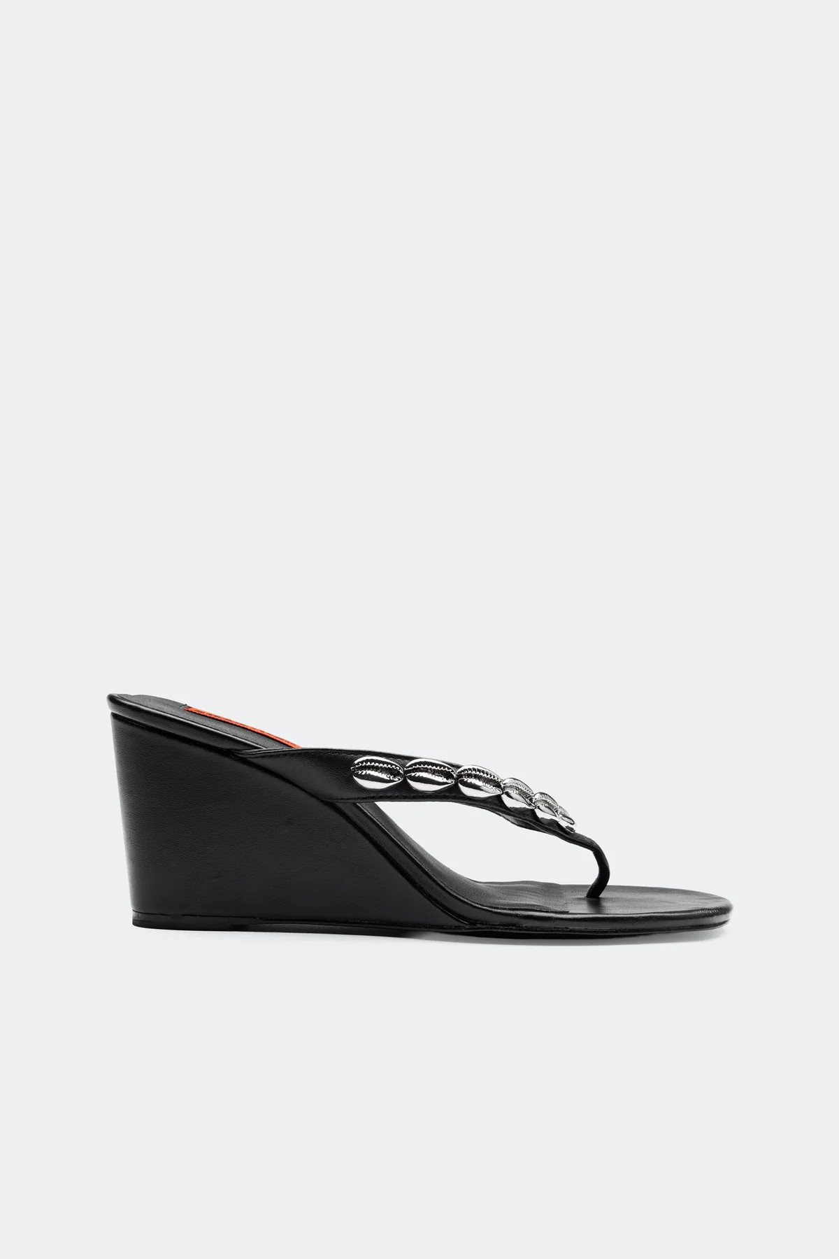 Soleil Wedge in Black/Silver | Simon Miller