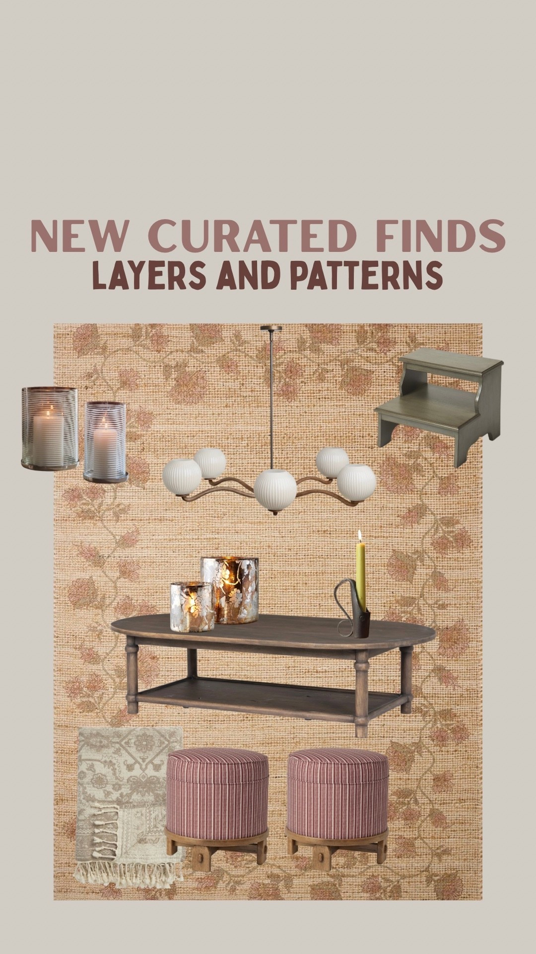 Layers and patterns - curated home finds! 

#LTKHoliday #LTKdayinmylife #LTKGiftGuide