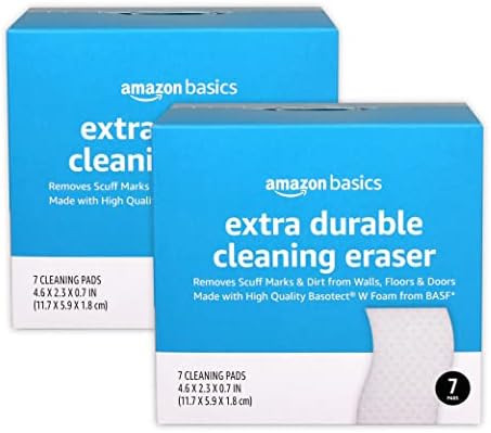 Amazon Basics Extra Durable Cleaning Erasers, Removes Scuff Marks and Dirt from Walls, Floors and... | Amazon (US)