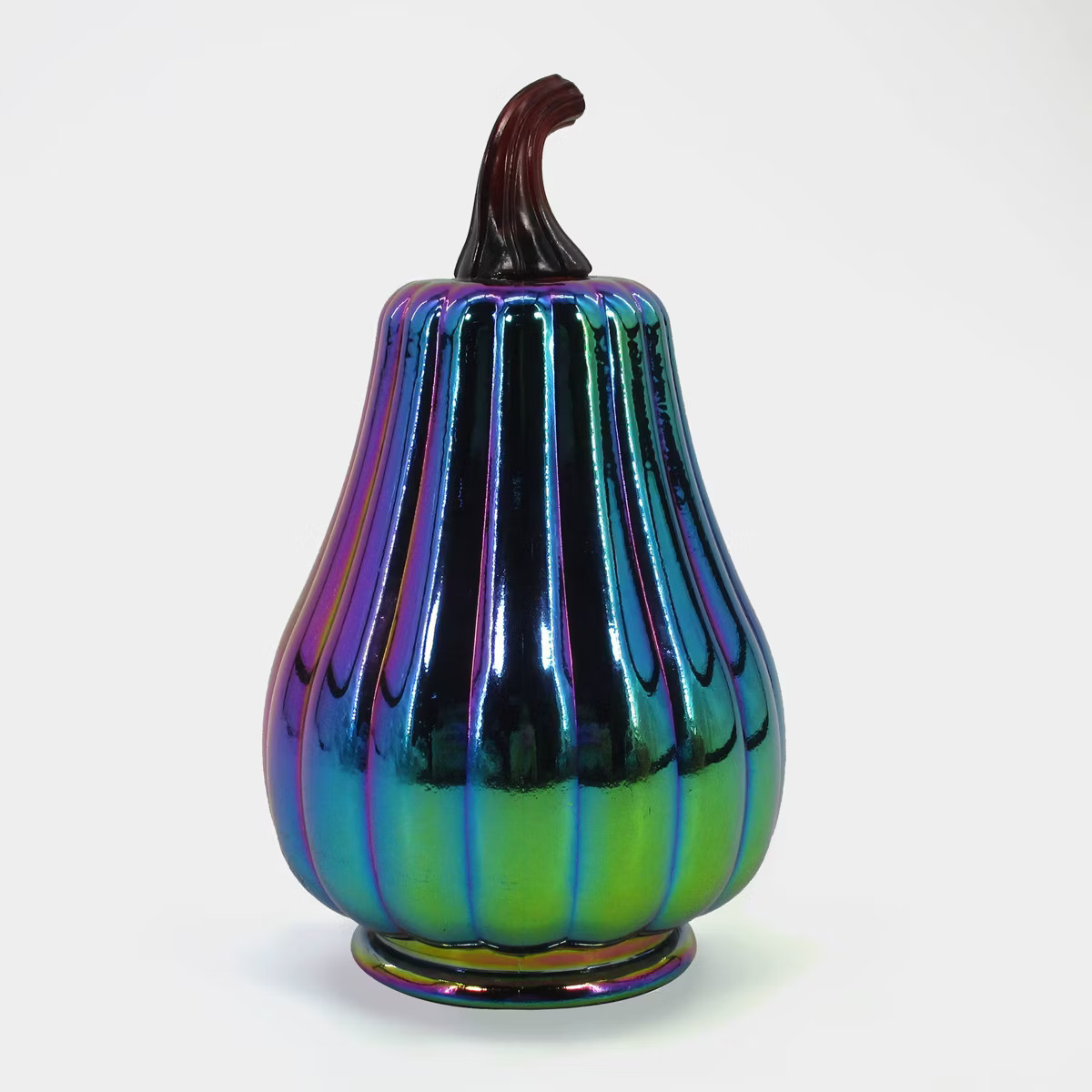 Dark Iridescent Tall Halloween Pumpkin Figurines - Bullseye's Playground™ | Target