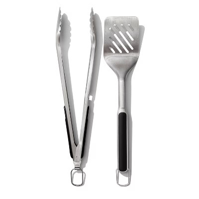 OXO Grilling Turner and Tong Set: Stainless Steel Grill Tools & Utensils, Rust-Resistant, Dishwas... | Target