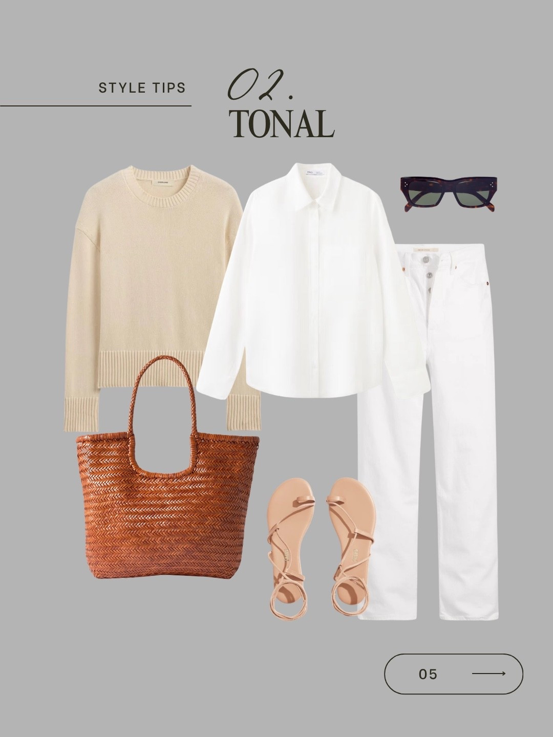 Styling white jeans tonal 

#LTKsummer #LTKover50style #LTKstyletip