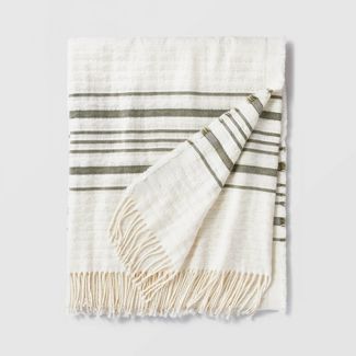 Striped Gauze Throw Blanket - Threshold™ designed with Studio McGee | Target