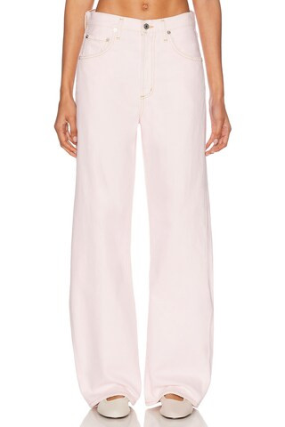 AGOLDE Low Curve Jeans in Blush | FWRD 