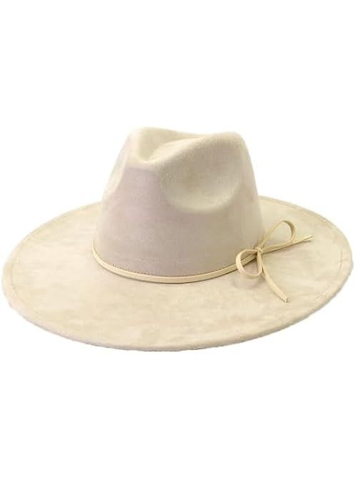 Big Wide Brim Women Fedora Hat | Amazon (US)