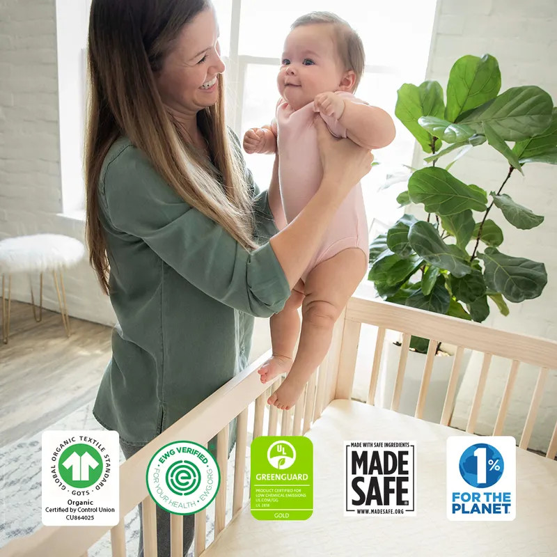 Organic Breathable Ultra Baby Crib Mattress (2-Stage) | Naturepedic
