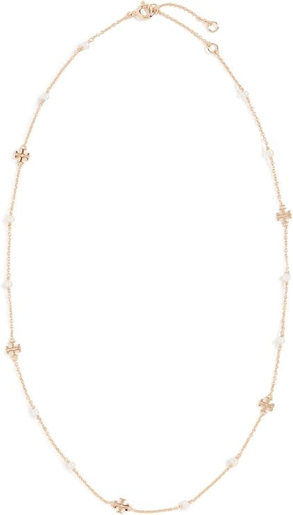 Tory Burch Women's Delicate Moondance Pearl Necklace | Amazon (US)