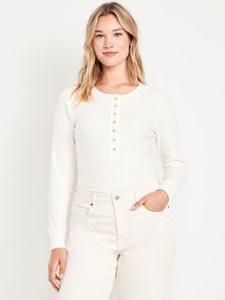 Cozy Snug Crew-Neck Henley | Old Navy (US)
