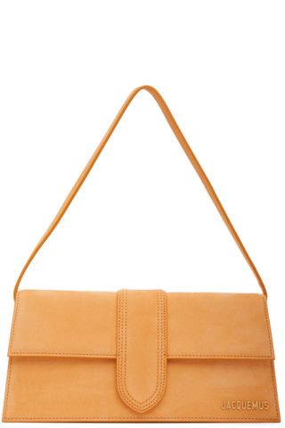 Orange Suede 'Le Bambino Long' Bag | SSENSE