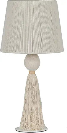 Tov Furniture Samba White Cotton Table Lamp | Amazon (US)
