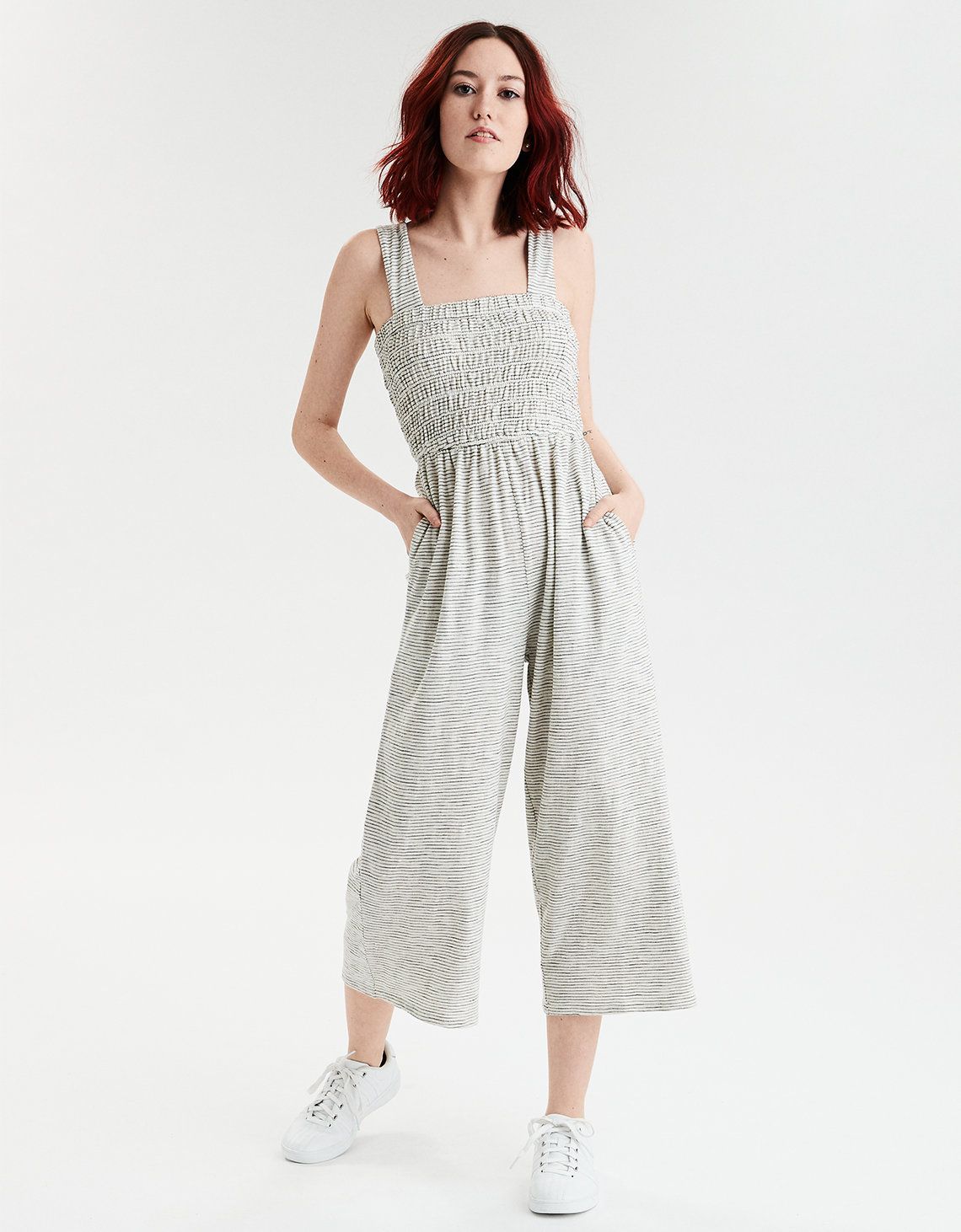 AE Striped Knit Jumpsuit | American Eagle Outfitters (US & CA)