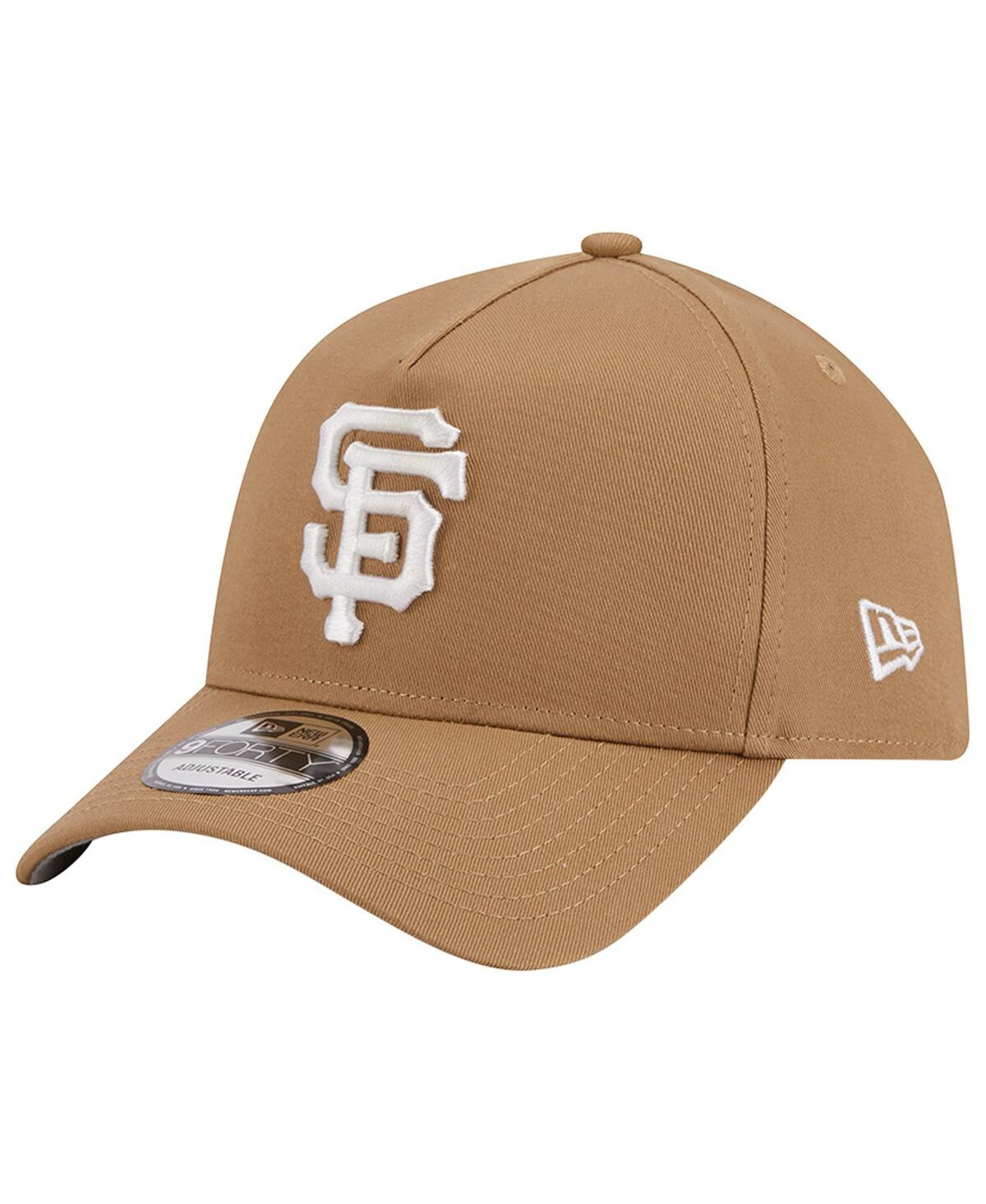 Men's New Era Khaki San Francisco Giants A-Frame 9FORTY Adjustable Hat - Khaki | Macy's