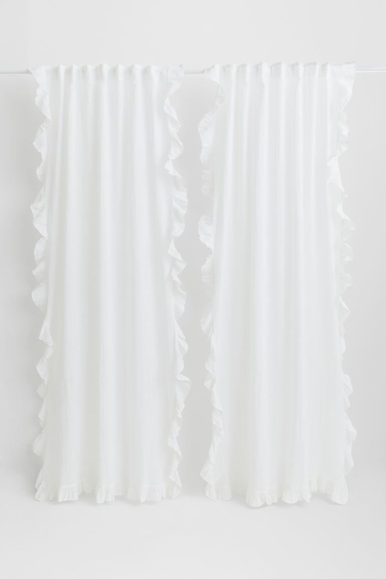 2-pack Linen-blend Curtains | H&M (US)