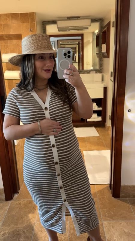 The most comfortable travel outfit! I have it in 2 colors and brought both with me! Lots of colors available! 

Dress: size small 
Hat: size small/medium 
Shoes: true to size, also available in wide 

Summer dress, vacation dress, Petite friendly and bump friendly outfit 

#LTKBump #LTKFindsUnder50 #LTKTravel