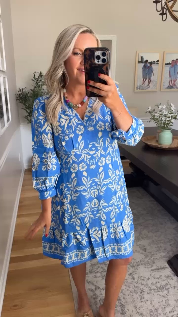 BESTSELLER! This blue dress is such a standout 💙 lightweight, flowy, and so flattering… one of those pieces you can throw on and instantly feel put together

blue dress outfit summer dress outfit easy throw on dress vacation outfit ideas casual chic summer look mom style outfit flowy dresses everyday dresses summer wardrobe staples lovelylifestyling 

#LTKootd #LTKMothersDay #LTKSeasonal