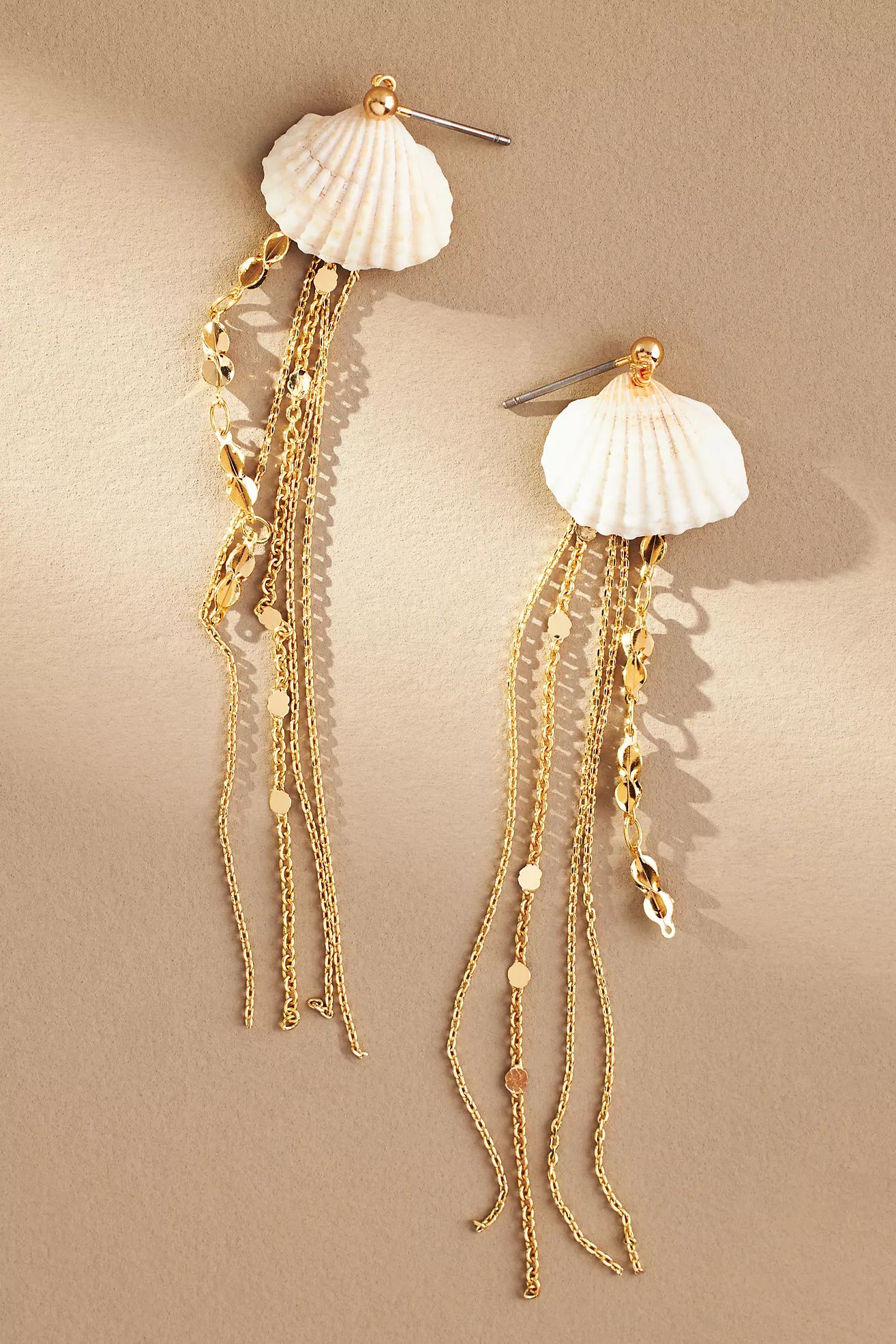 Shell Chain Drop Earrings | Anthropologie (US)