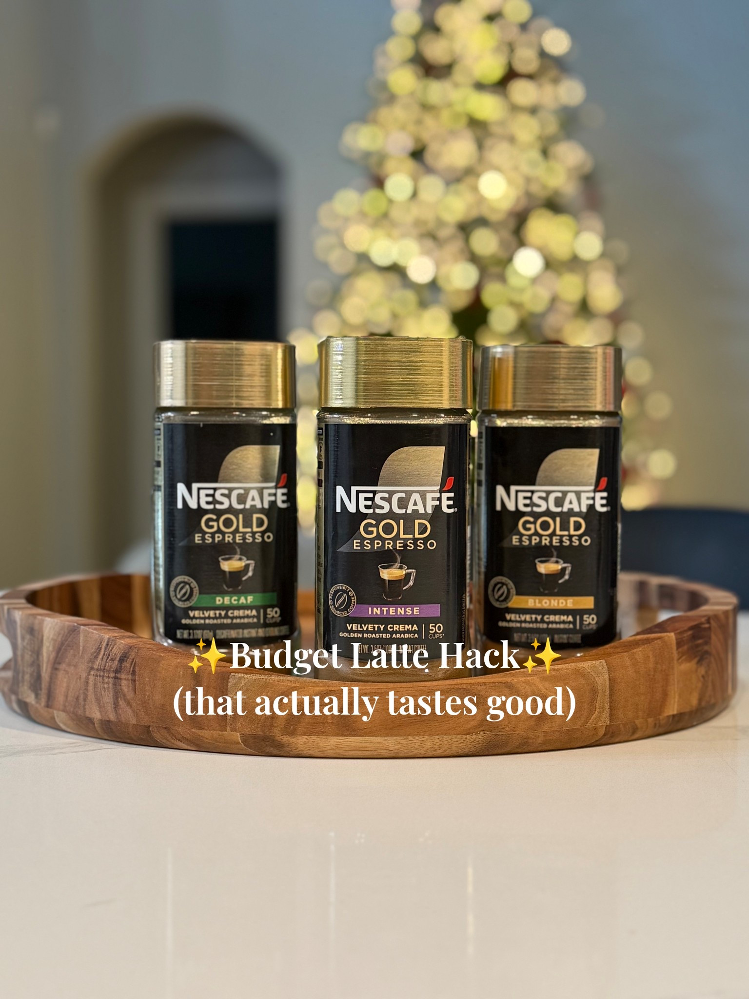 Want to make café-style lattes at home without investing in a $500+ espresso machine? ☕️✨
This is the instant espresso I use when I want the same bold flavor and creamy foam — but on a realistic budget and timeline.

Nescafé Gold Espresso gives:
• A richer taste than regular instant coffee
• Actual velvety crema (yes, for real 🙌)
• Works for iced + hot drinks
• Perfect for holiday latte recipes 🎄

If your coffee cart dreams are bigger than your budget — this is the easiest place to start.

➡️ Save to your Coffee Bar Ideas ➡️ And follow for more at-home latte recipes ☕️✨

#LTKmomlife #LTKfoodie #LTKmorningroutine