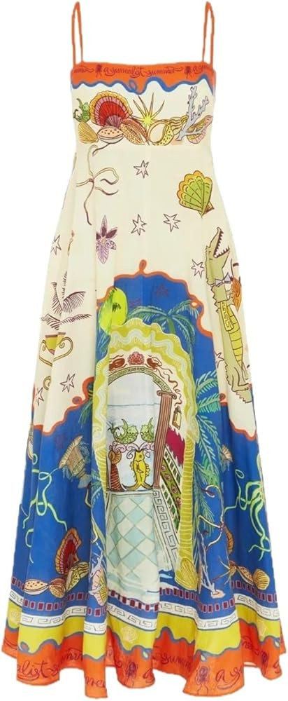 Bohemian Casual Suit for Women, Floral Pattern and Vintage Style | Amazon (US)