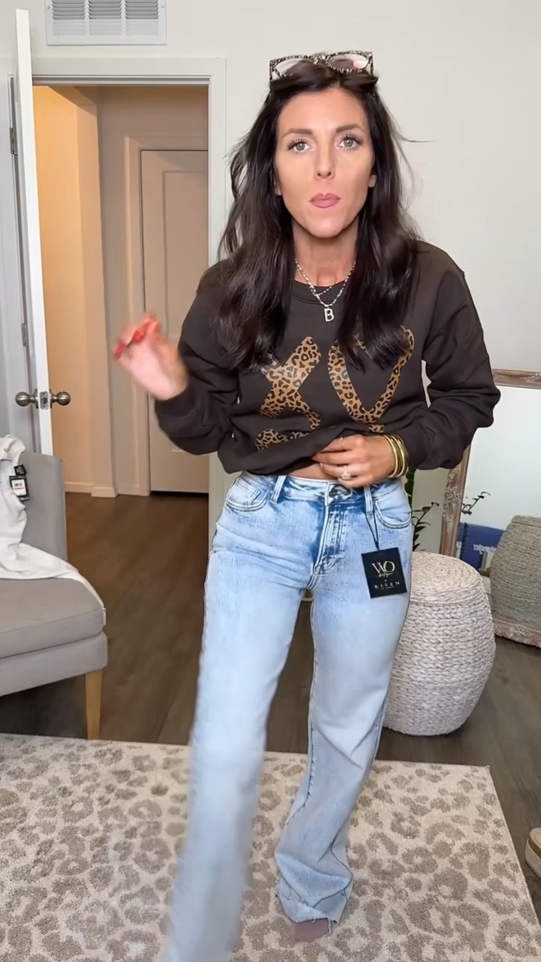 Obsessing over these jeans!! If you’re short like me, we can chop the bottoms with the raw hem! 

#LTKgrwm #LTKPetite #LTKootd