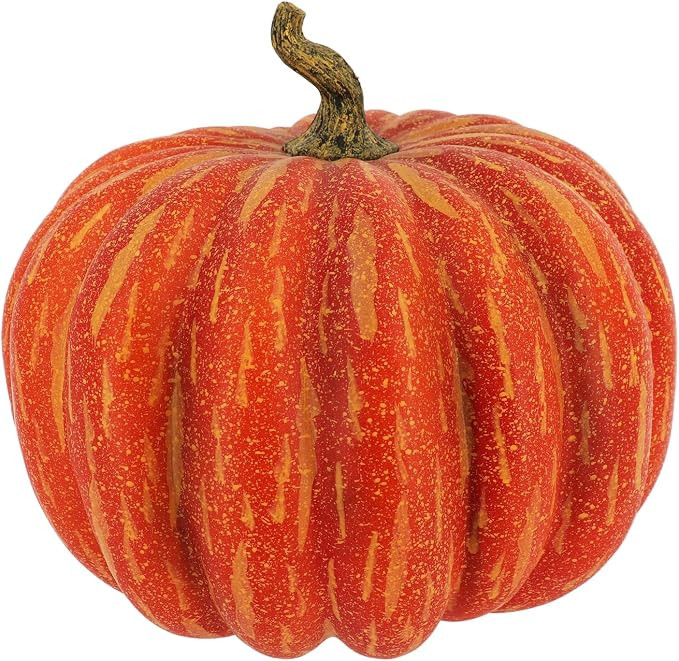Ashland 15.5" Extra Large Dark Orange Decorative Pumpkin | Amazon (US)