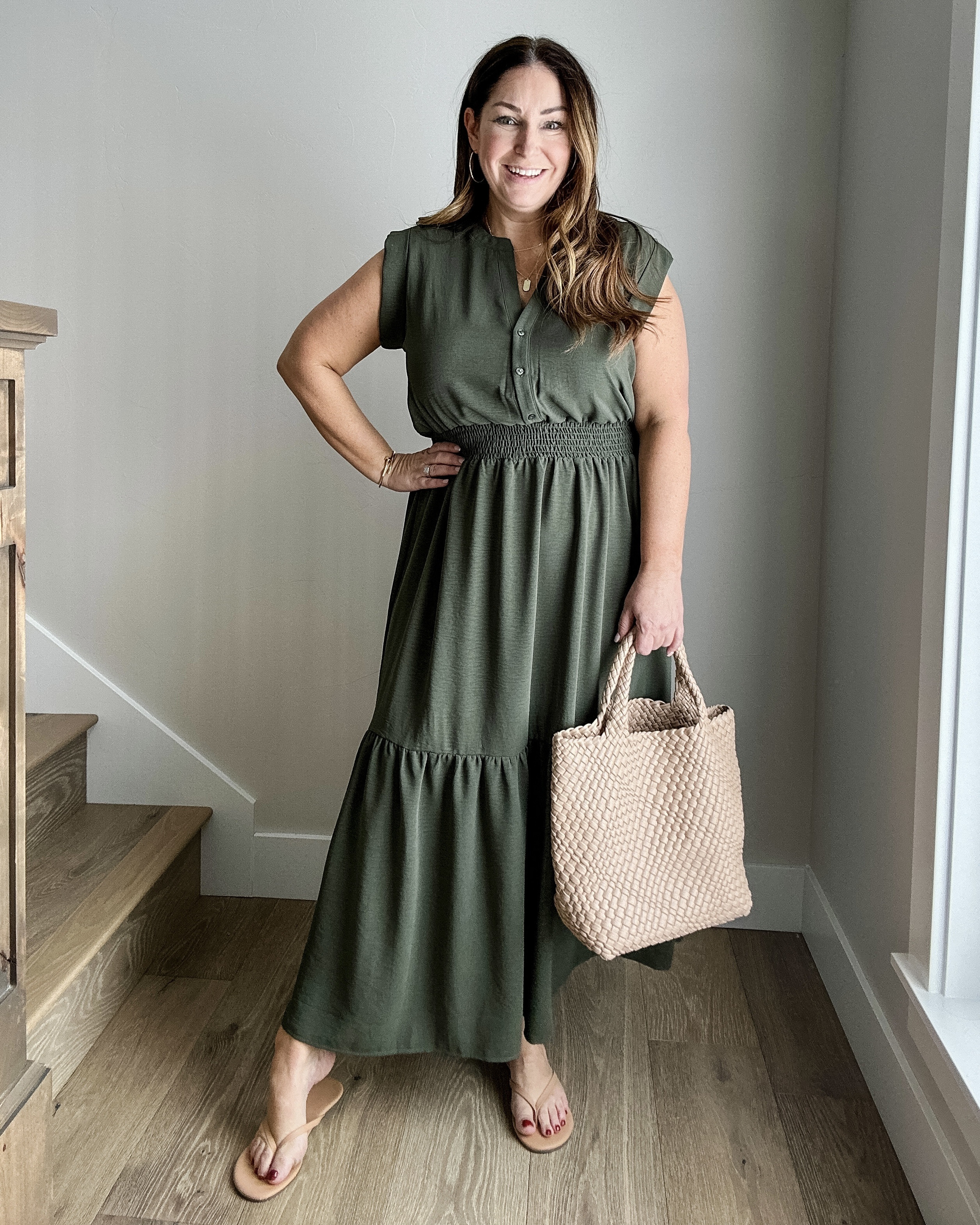 It’s no secret. I’m a fan of all green and this Gibsonlook dress checks all my boxes. The button front works with large chest and it’s flowy and figure flattering! Use code RYANNE10 for 10% off 

 

#LTKMidsize #LTKOver40 #LTKSeasonal
