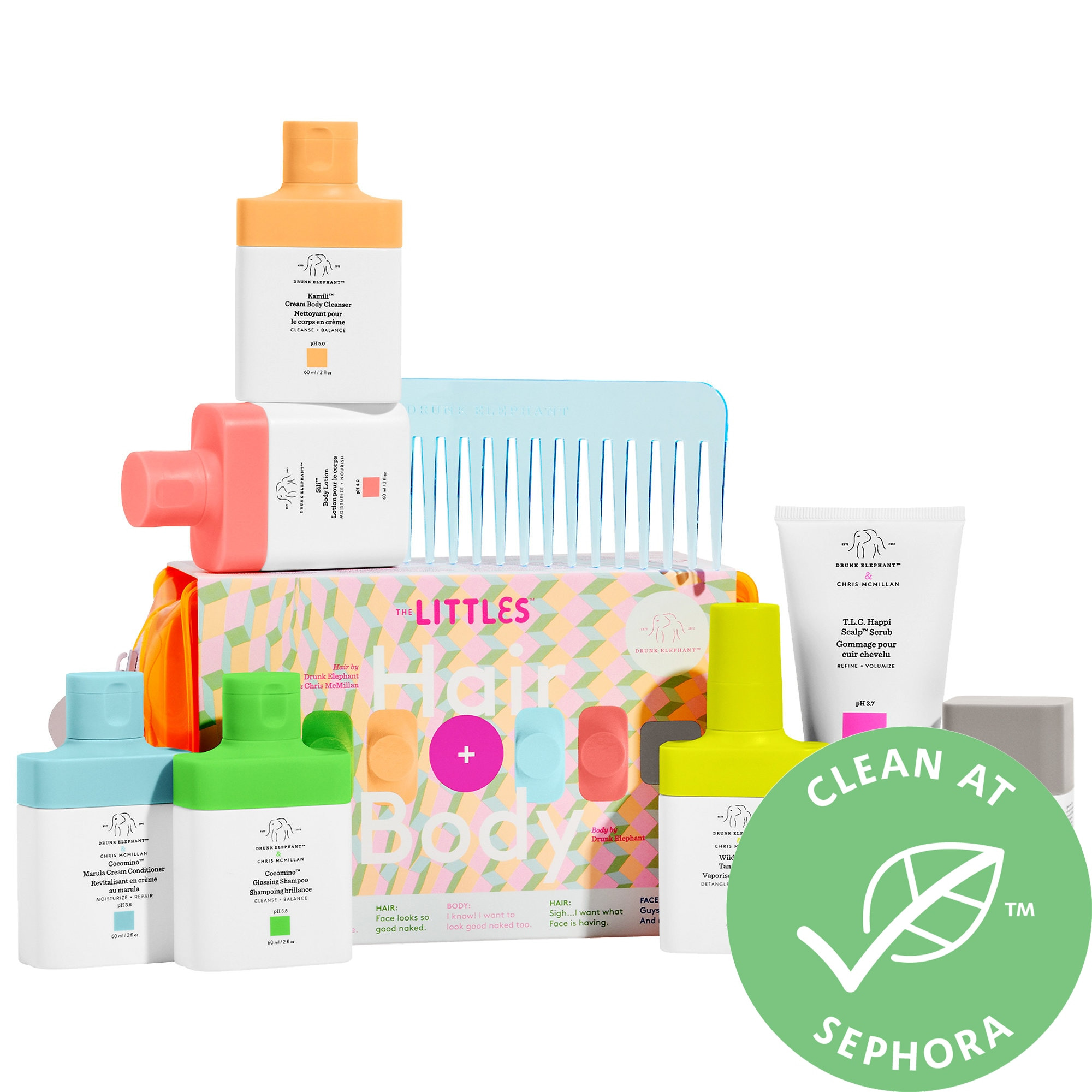 Drunk Elephant The Littles™ Hair + Body Kit 2.0 | Sephora (US)
