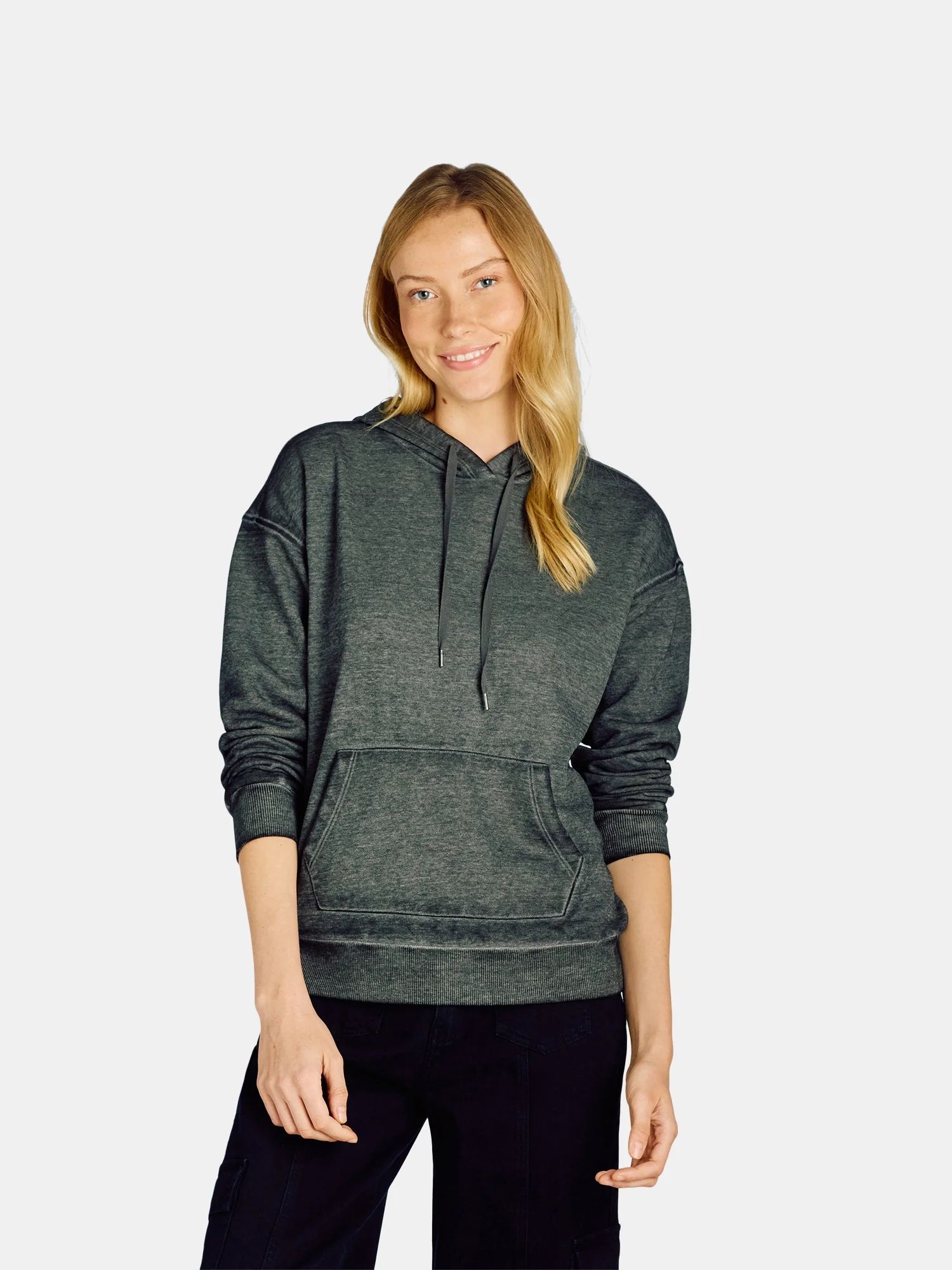 Time and Tru Women's Washed Hoodie | Walmart (US)