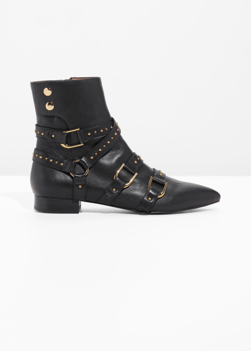 Buckle Leather Boots - Black | & Other Stories (EU + UK)